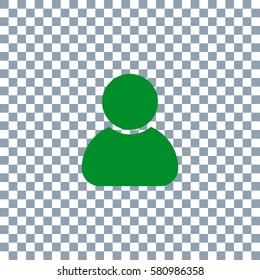 Vector man Icon on transparent background