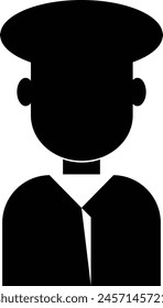 Vector man icon on white background. eps 10 man  icon.