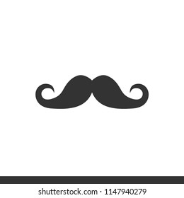 Vector man mustache icon trendy style