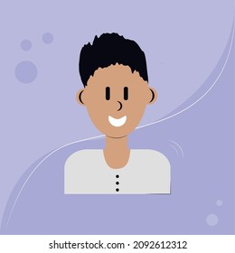 Vector man on a light background