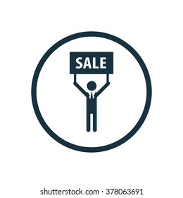 Vector Man Sale Banner Icon