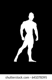 Vector man silhouette
