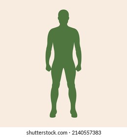 Vector Man Silhouette. Ready to use in multiple projects like websites, apps, shops, videos, games, sport equipment, marketing among others.