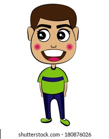 Vector a Man Smile Illustration. Can be used for T-shirt print, fashion print design, celebration greeting and invitation card.