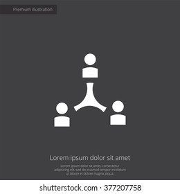 Vector man structure Icon