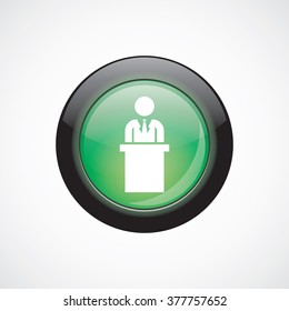 Vector man tribune Icon