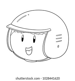 vector of man wearing helmet