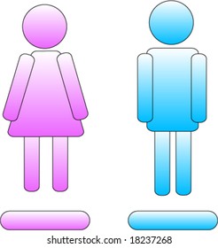 vector of  man and woman