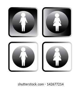 Vector Man & Woman restroom sign