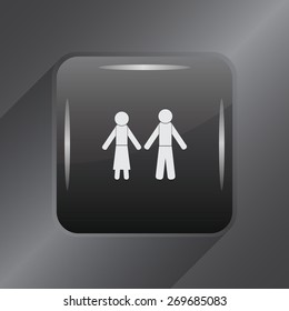 Vector Man & Woman restroom sign