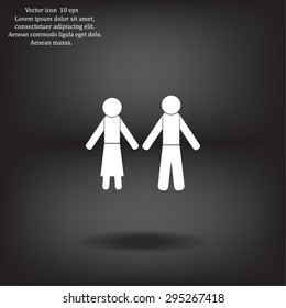 Vector Man & Woman restroom sign
