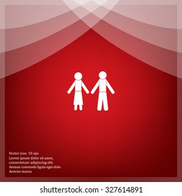 Vector Man & Woman restroom sign