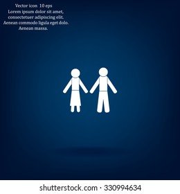 Vector Man & Woman restroom sign