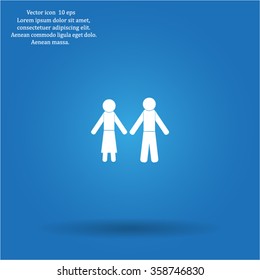 Vector Man & Woman restroom sign