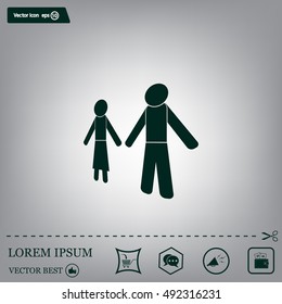 Vector Man & Woman restroom sign
