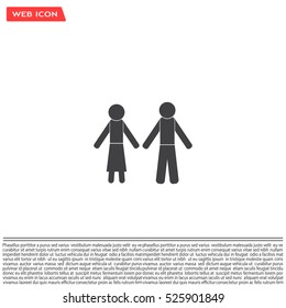 Vector Man & Woman restroom sign