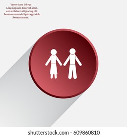 Vector Man & Woman restroom sign