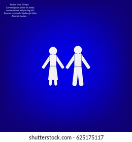 Vector Man & Woman restroom sign