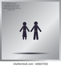 Vector Man & Woman restroom sign