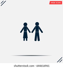 Vector Man & Woman restroom sign