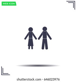 Vector Man & Woman restroom sign