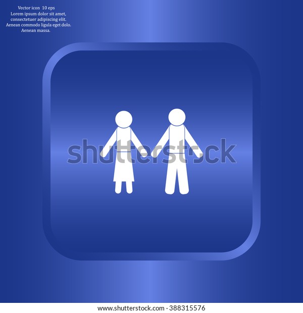 Vector Man Woman Restroom Sign Stock Vector Royalty Free 388315576