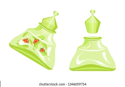 Vector mana magic potion, great design for game. Isolated vector sign symbol. Vector design concept.