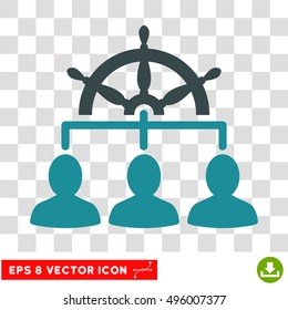Vector Management EPS vector pictograph. Illustration style is flat iconic bicolor soft blue symbol on a transparent background.