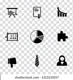 vector management icons set - business project sign symbols. office, teamwork, manager and organization icons