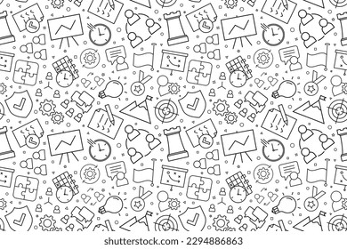 Vector management pattern. Management seamless background