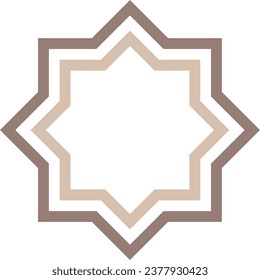 Vector mandala with Arabic and floral pattern