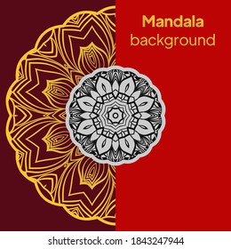 Mandala vectorial. motivos árabes, indios, turcos, pakistán, chinos, otomanos