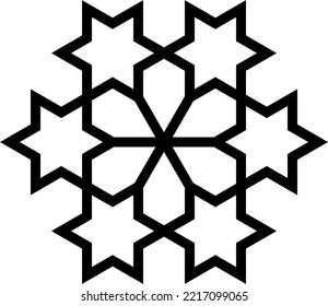 Vector mandala with Arabic pattern