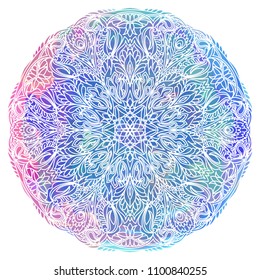 vector Mandala art. Abstract pattern. Vintage decorative asian, islam, indian, arabic, turkish, aztec elements. Watercolor motif template: background, invitation, birthday, wedding cards, wallpaper 15