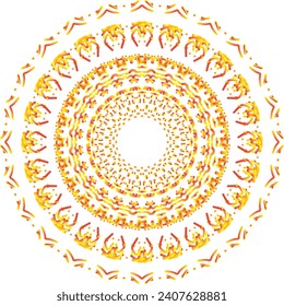 Diseño de mandala de diseño de mandala de arte para vectores