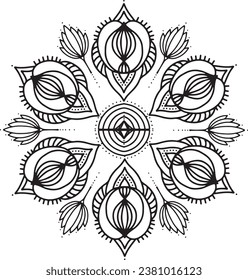 Vector mandala art design simple mandala design floral mandala art beautiful mandala artwork