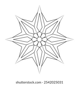 Vetor mandala arte design com fundo branco livro de coloração, design de tatuagem, arquivo vetorial, design de tatuagem, arte de parede, arte mandala simples, para um papel de parede Pintura camisa e azulejo Sticker Design, arquivo vetorial