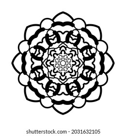 vector mandala art or round ornament.