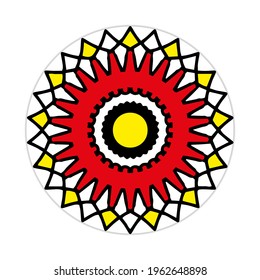 vector of mandala art sahpe. can be used as symbol or icon