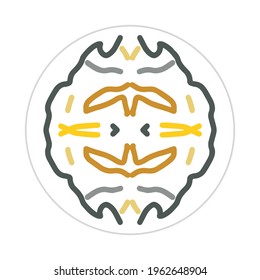 vectores de arte mandala sahpe. se puede utilizar como símbolo o icono