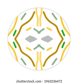 vector of mandala art sahpe. can be used as symbol or icon