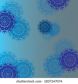 vector mandala with attractive colors