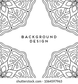 Vector mandala background