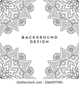 Vector mandala background
