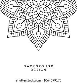 Vector mandala background