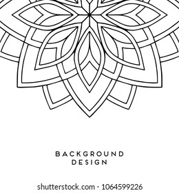 Vector mandala background