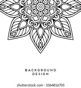 Vector mandala background
