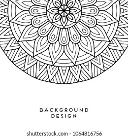 Vector mandala background