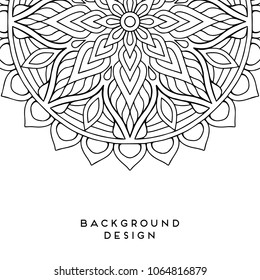 Vector mandala background