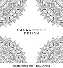 Vector mandala background